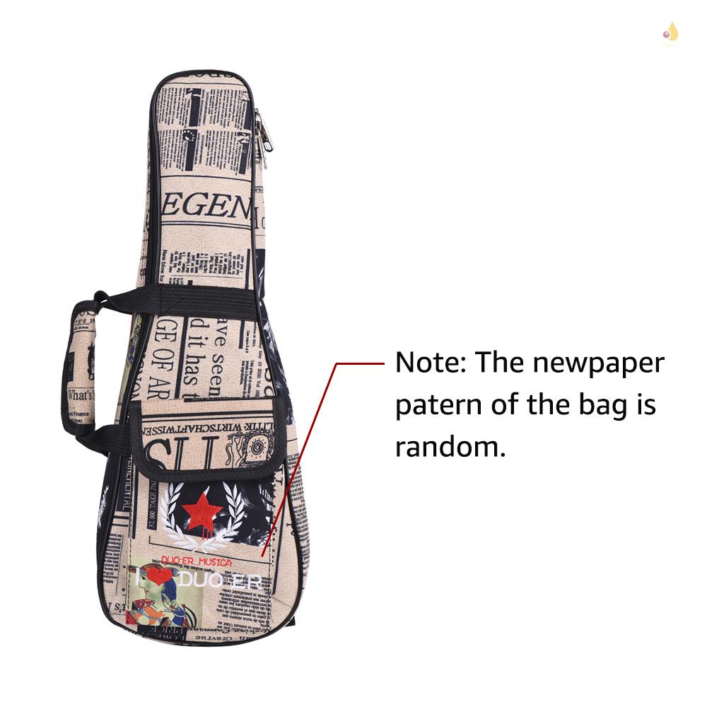 Túi Đựng Đàn Ukulele 24 '' Bằng Giấy Oxford Dày 6mm Có Thể Điều Chỉnh Và Dây Đeo Vai Tiện Lợi