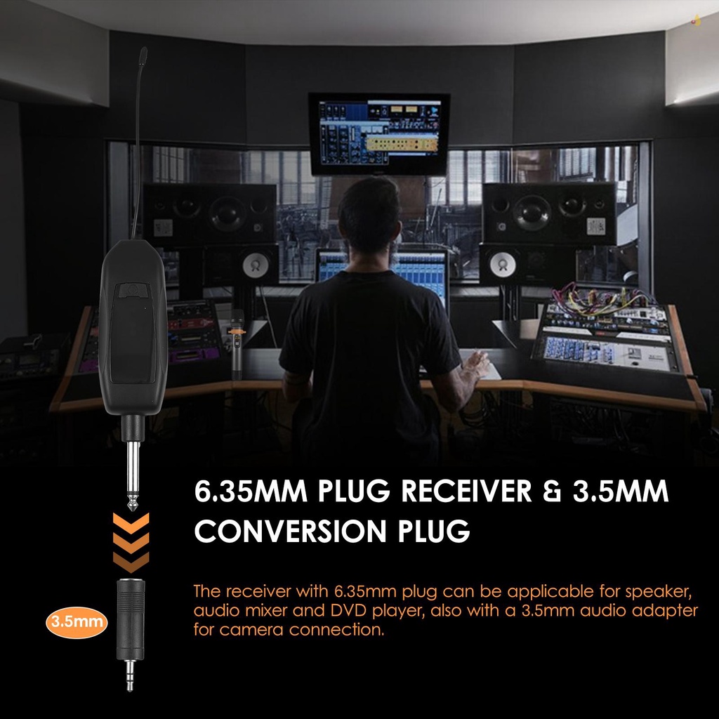 Bộ Micro Không Dây UHF Chuyên Nghiệp Có Thể Sạc Lại Được