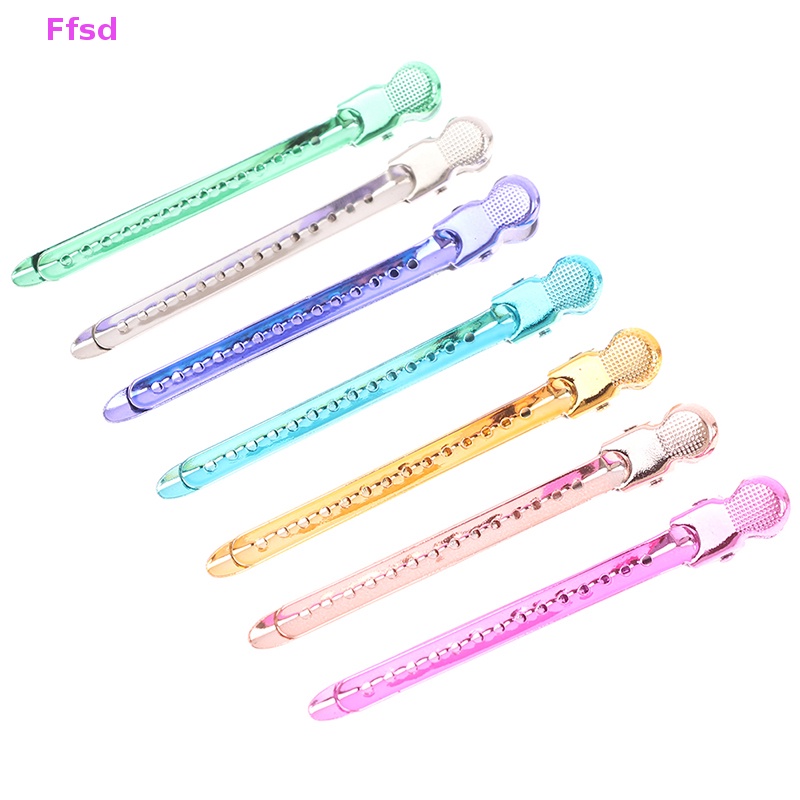 Bộ 6 Kẹp Tóc Mỏ Vịt Bằng Kim Loại Chuyên Dụng Cho Salon