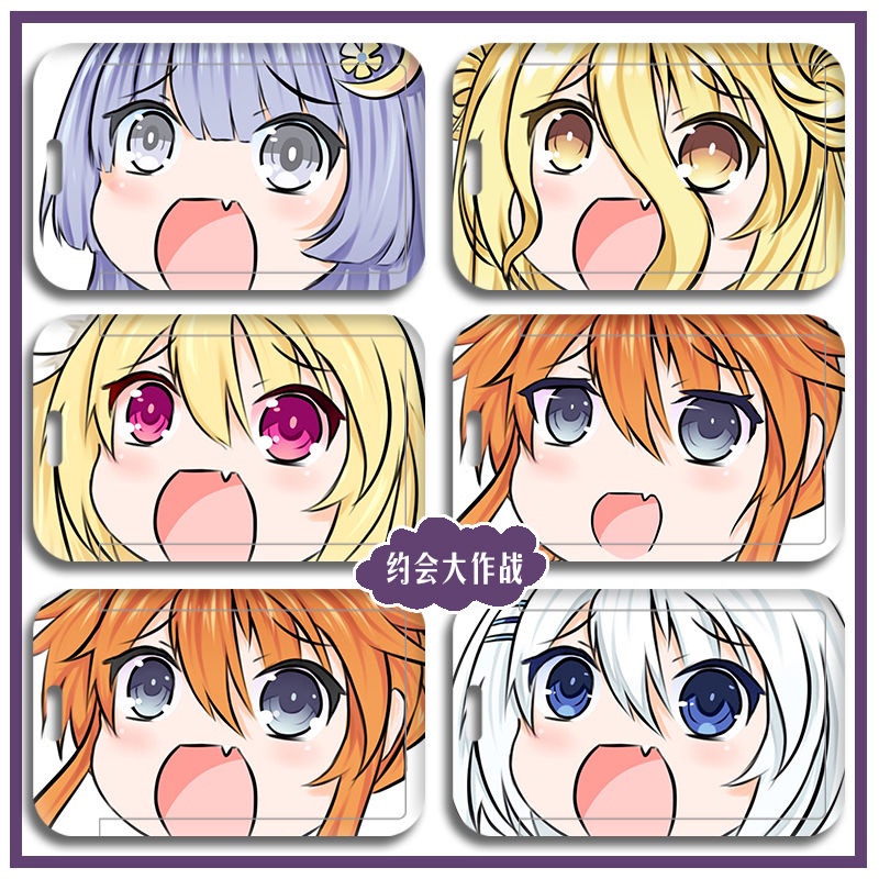 Vỏ Bọc Thẻ ID / Thẻ Ngân Hàng / Xe Bus Họa Tiết Hoạt Hình Date A Live DIY