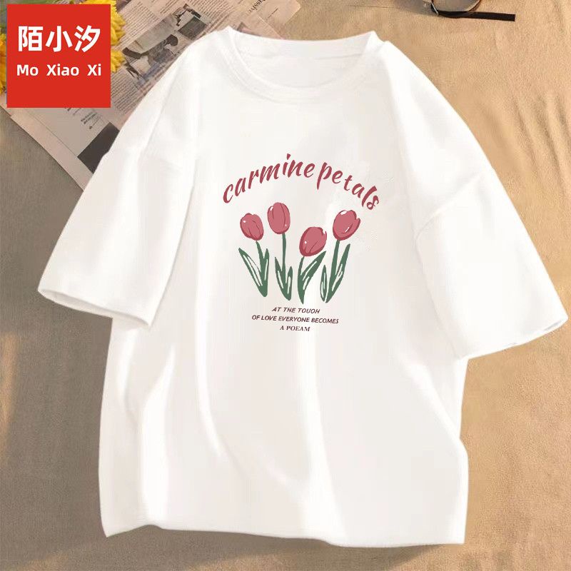 Áo Thun Cotton Tay Ngắn Phong Cách Thời Trang Mùa Hè Mới Cho Bé Gái 3-5 - 8-10 - 12-13 Tuổi