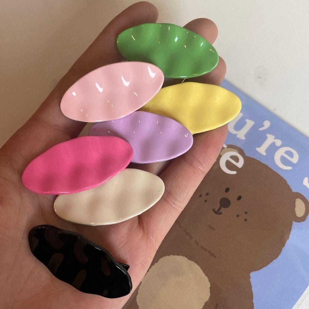 Kẹp Tóc Mỏ Vịt Bằng Kim Loại Màu Sắc Ngọt Ngào Y2K