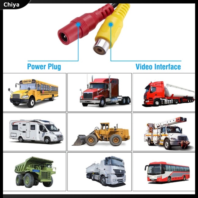 Màn Hình TFT LCD 12-24v Có Thể Xoay 360 Độ Gắn Đuôi Xe Hơi Xe Tải