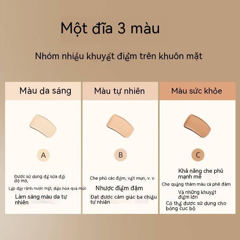 Kem che khuyết điểm Tfit 3 màu che mụn và quầng thâm