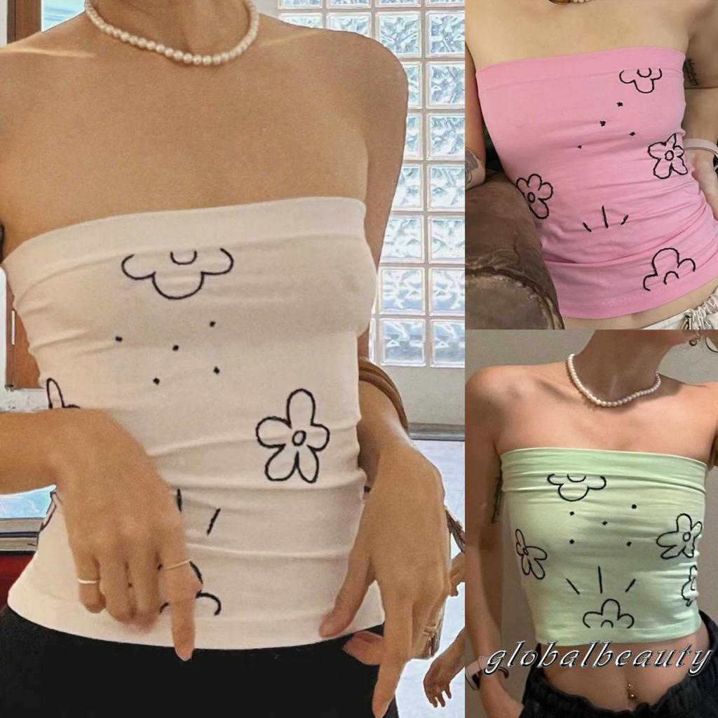 Áo Lửng Không Tay Họa Tiết Hoa Thời Trang Mùa Hè Cho Nữ