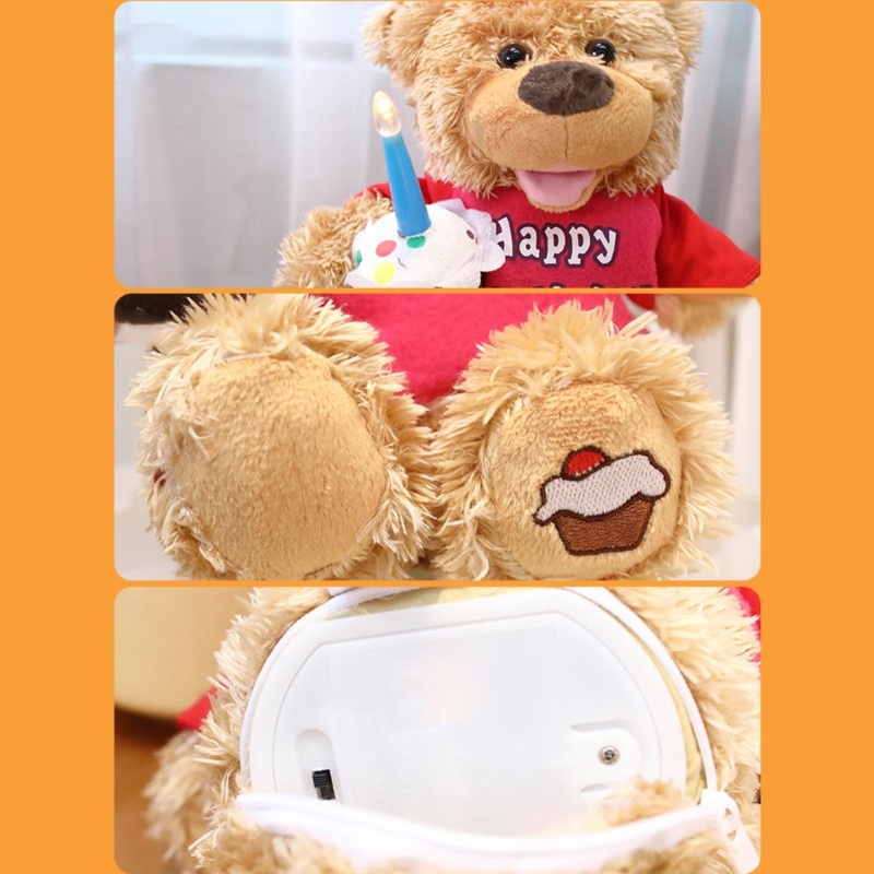 Gấu Nhồi Bông 13 Dễ Thương Có Nhạc Dùng Làm Quà Tặng Cho Bé