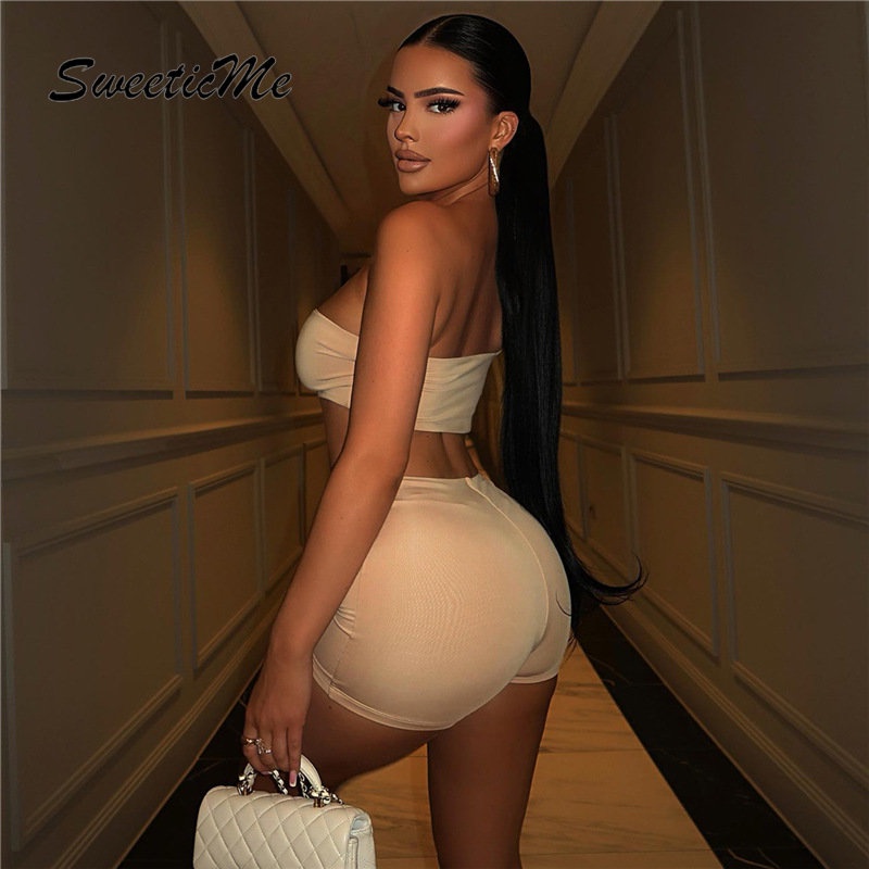 Quần Short Lưng Thấp Màu Trơn Thời Trang 2023 Quyến Rũ Cho Nữ