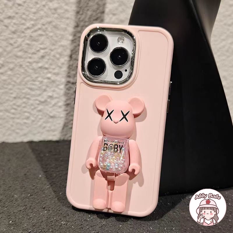 Ốp Điện Thoại TPU Mềm Nhám Chống Sốc In Hình Kaws Có Giá Đỡ Cho IPhone 14 Pro Max 11 12 11 Pro Max X XS 7Plus