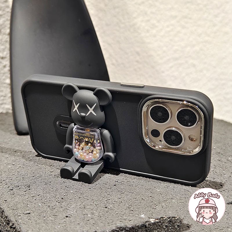 Ốp Điện Thoại TPU Mềm Nhám Chống Sốc In Hình Kaws Có Giá Đỡ Cho IPhone 14 Pro Max 11 12 11 Pro Max X XS 7Plus