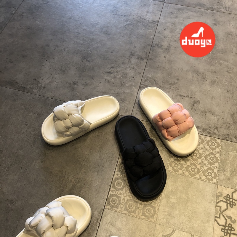 Duoya Giày Sandal Vải Dệt Đế Dày Thoáng Khí Thời Trang Hàn Quốc