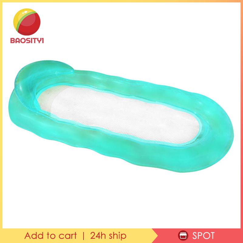 [Baosity1] Phao Bơi Bơm Hơi Di Động Có Gối Tựa Đầu Màu Xanh Lá Cây Cho Hoạt Động Ngoà