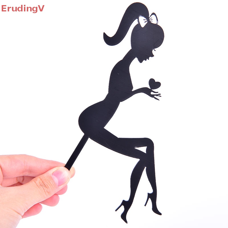 [ErudingV] Que Cắm Trang Trí Bánh Kem Hình Giày Cao Gót Cho Tiệc Cưới [Mới]