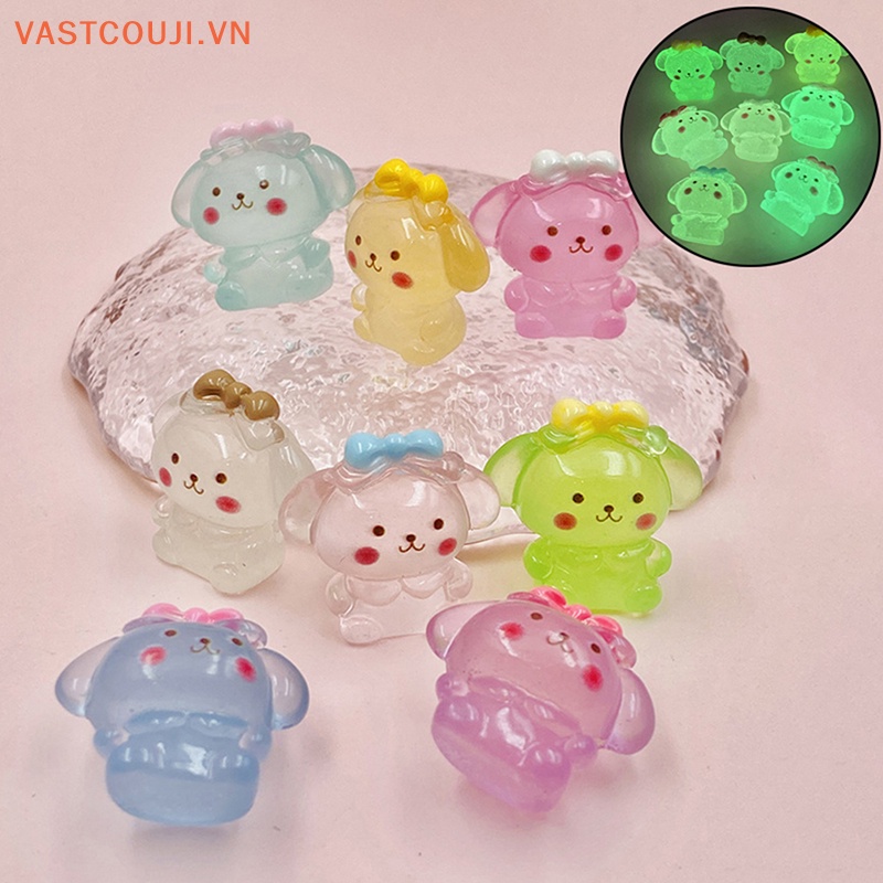 Bộ 2 Đồ trang trí Chú Chó Cinnamon Phát Sáng Dùng Trang Trí Tiểu Cảnh