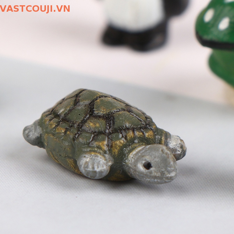 Set 10 Tượng Rùa Mini Bằng Nhựa Resin Dễ Thương Dùng Để Trang Trí