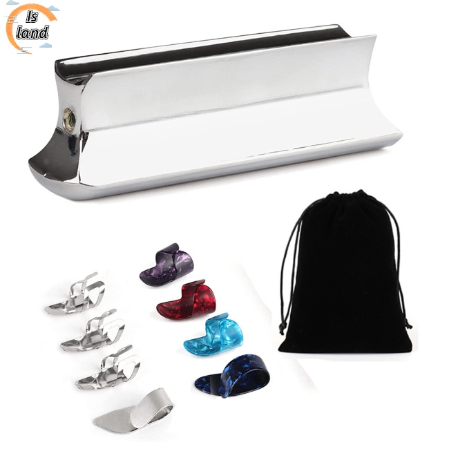 Bộ 10 Miếng Gảy Đàn Guitar Bằng Kim Loại Đeo Ngón Tay Tiện Dụng