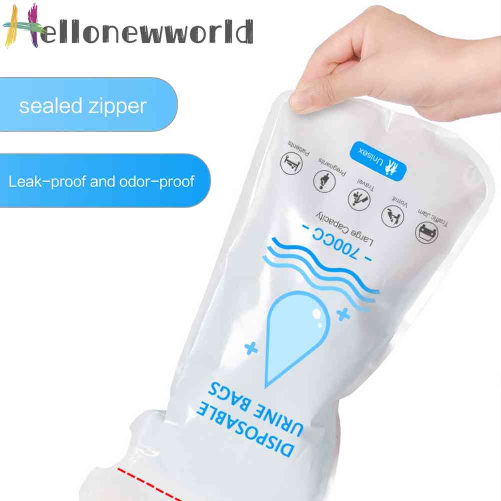 Túi Đi Tiểu Mini 700ml Di Động Dùng Một Lần Đa Ứng Dụng Cho Hoạt