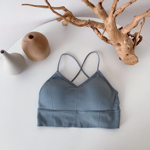 Áo Ngực Thể Thao Không Dây Đan Chéo Lưng Chống Chói Gợi Cảm Cho Nữ