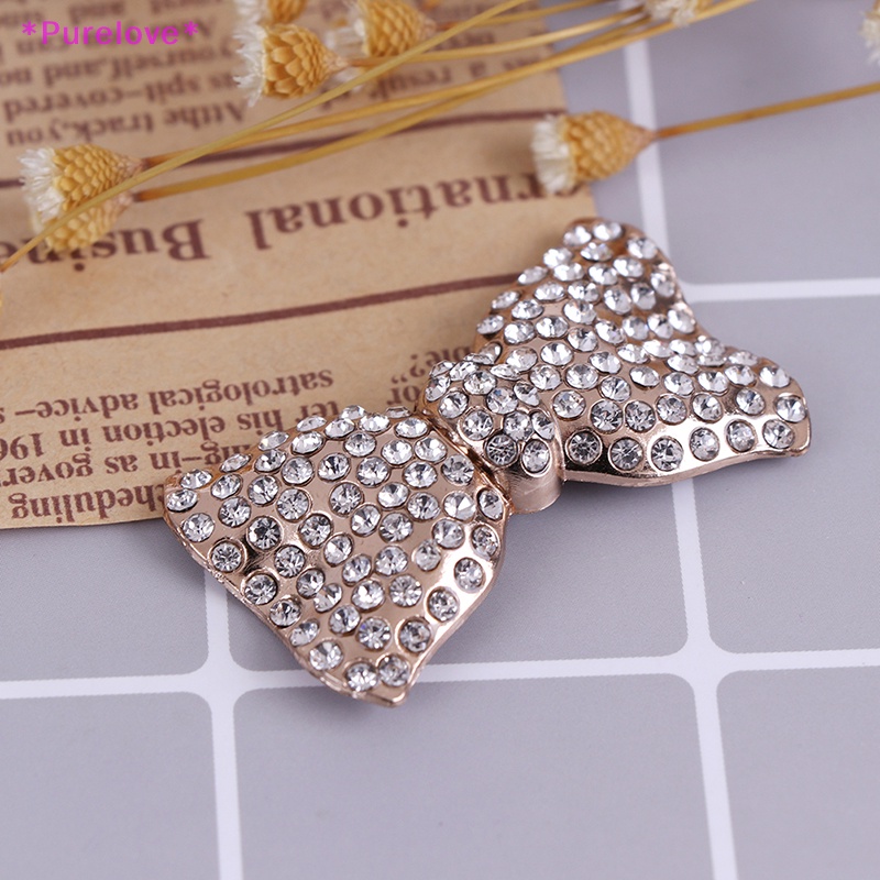 1 Khóa Kẹp Kim Loại Đính Đá Trang Trí Giày Sang Trọng Mới