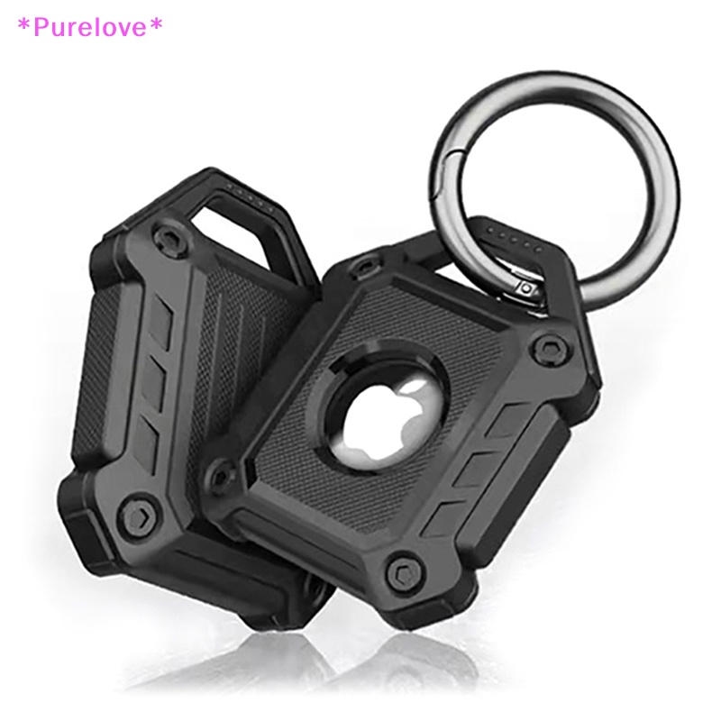 Vỏ Bảo Vệ Hộp Đựng Tai Nghe Apple Airtag Bằng TPU Chống Sốc Kèm Móc Khóa Tiện Lợi