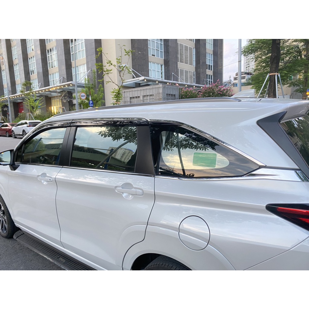 Vè che mưa Avanza 2022  Vè che mưa, viền che mưa xe Toyota Avanza 2022 loại chỉ INOX cao cấp 6 chi tiết