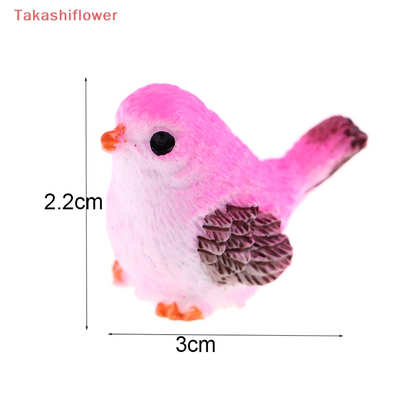 Set 4 Đồ trang trí Chim Ruồi Hoạt Hình Nhiều Màu Sắc Trang Trí Tiểu Cảnh