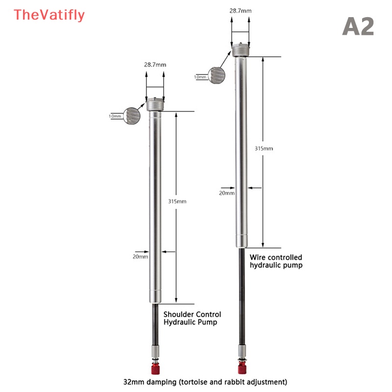 Phuộc Giảm Xóc 32 / 34mm Bằng Hợp Kim Thép Cho Xe Đạp Điều Khiển Từ Xa