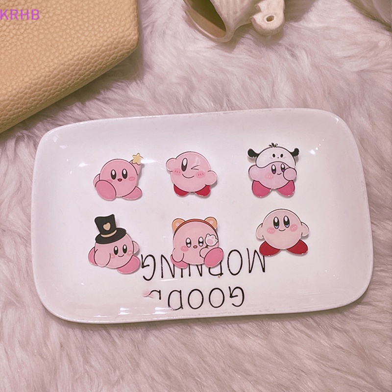 1 Trâm Cài Áo Hình Kirby Và Thủy Thủ Mặt Trăng Tráng Men Mới