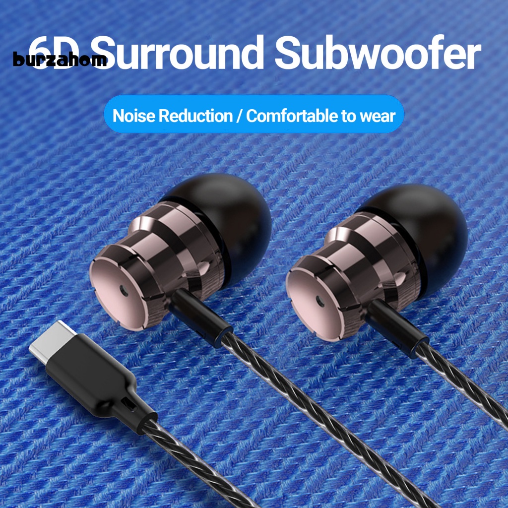 Tai Nghe Nhét Tai Có Dây Chống Ồn Đầu Cắm Type-C Cho Điện Thoại Di Động