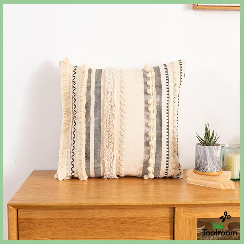 Vỏ Gối Vải Cotton Kích Thước 30x50cm Phong Cách Boho Độc Đáo Trang Trí Nhà Cửa