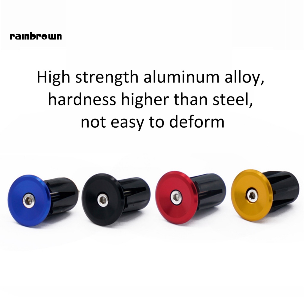 Bộ 2 Nút Gắn Tay Lái Xe Đạp Bằng Hợp Kim Nhôm Gọn Nhẹ Chống Mòn &amp; Rỉ Sét