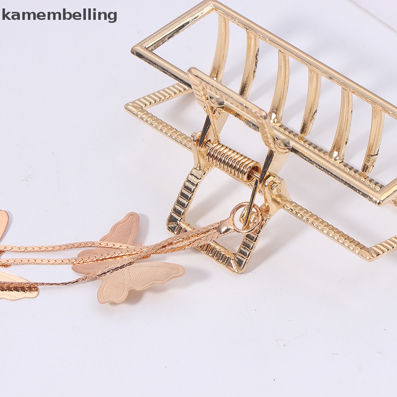 Kẹp Tóc Hình Bướm Lớn Đính Ngọc Trai Phong Cách Vintage Thanh Lịch