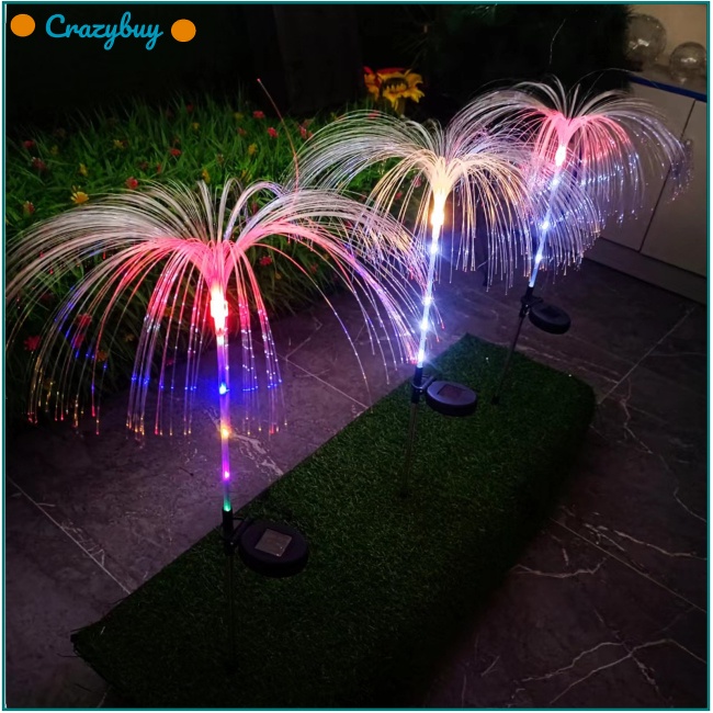 Cr Đèn Led Sứa Năng Lượng Mặt Trời Nhiều Màu Sắc Không Thấm Nước Trang Trí Sân Vườn / Ban Công