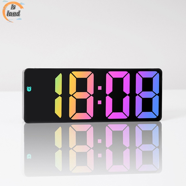 Đồng Hồ Báo Thức Điện Tử Màn Hình Lớn 12 / 24 Giờ Có Thể Điều Chỉnh Độ Sáng