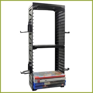 Host Disc Double-layer Storage Box Stand Game Disk Tower Vertical Stand Can Store 24 Game Discs for PS4 PS5 Switch Console Accessories