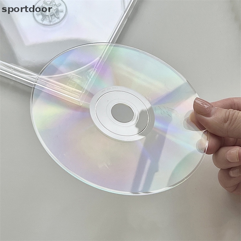 1 Bộ Hộp Đĩa Trắng Bằng Nhựa Trong Suốt Đựng Đĩa CD DVD 12cm