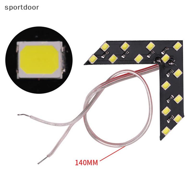 Bộ 2 Đèn LED 12V 14SMD Hình Mũi Tên Gắn Kính Chiếu Hậu Xe Hơi