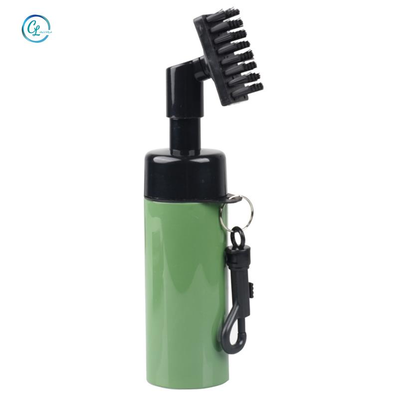 1 Bàn Chải Vệ Sinh Gậy Đánh Golf Chuyên Nghiệp Màu Đen Kèm Móc Khóa Tiện Dụng