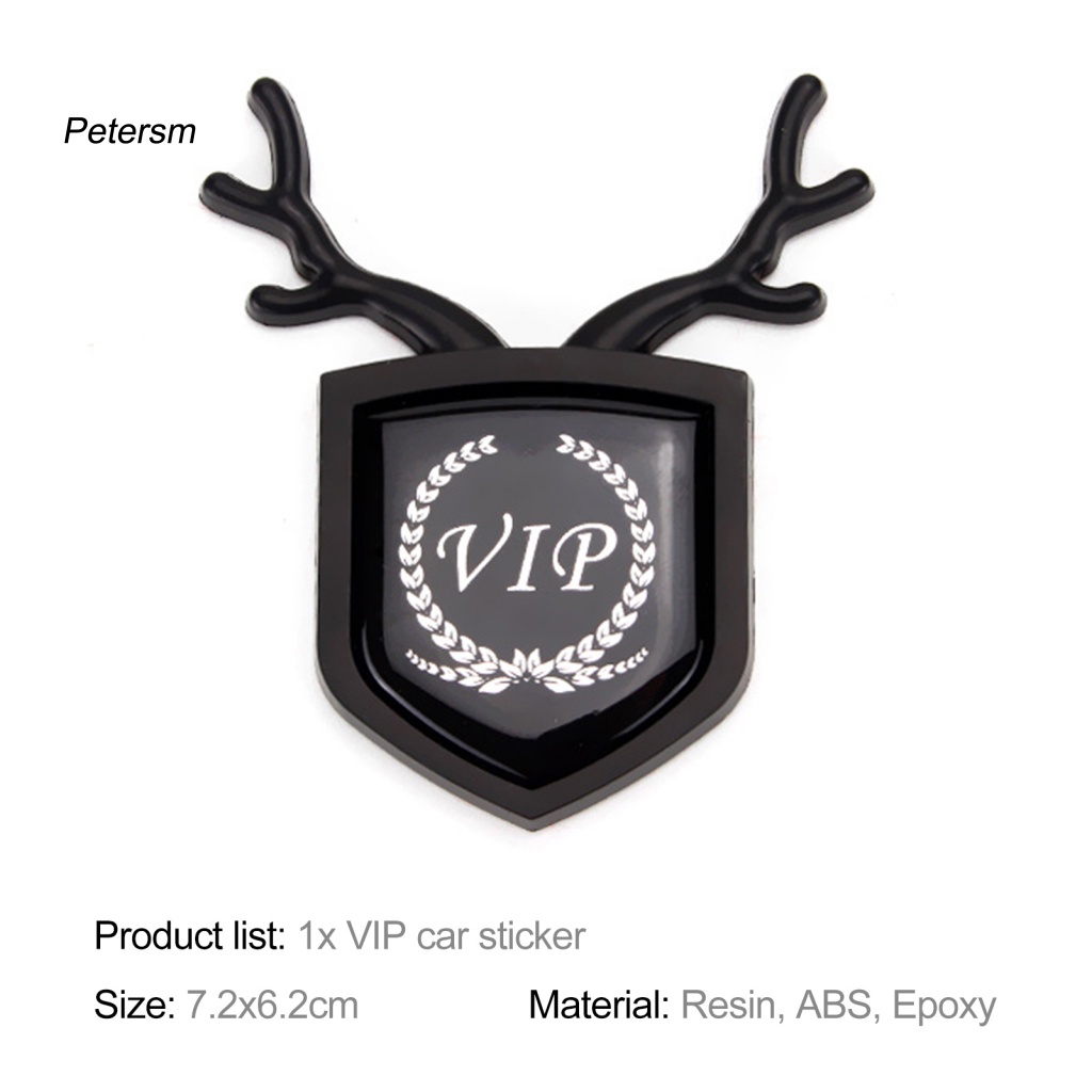 Hình Dán Con Nai 3D Trang Trí Xe Hơi