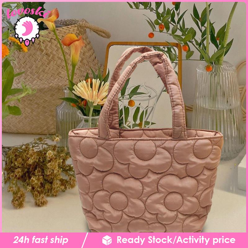 [Lovoski] Túi Xách Tote Chần Bông Phong Cách Boho Đi Cắm Trại Hàng Ngày Cho Nữ