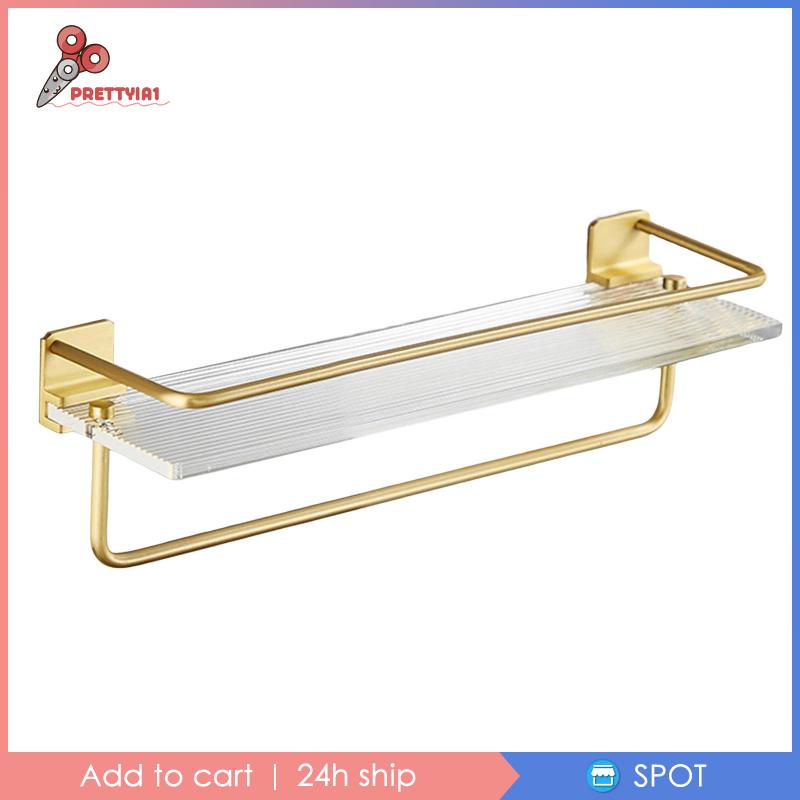 Giá Treo Khăn Nổi Bằng Acrylic Sang Trọng Cho Phòng Khách / Phòng Tắm Prettyia1