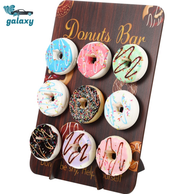 Galaxy Giá Đỡ Trưng Bày Bánh Donut Bằng Gỗ Tái Sử Dụng Linh Hoạt Trang Trí Bàn Tiệc Sinh