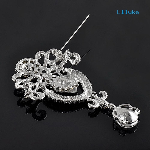 Trâm Cài Áo Hình Bông Hoa Đính Đá Sang Trọng Cho Nữ