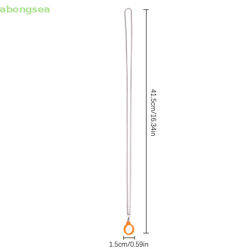 Dây Đeo Cổ Bằng Silicone Phối Vòng Kim Loại Tiện Dụng