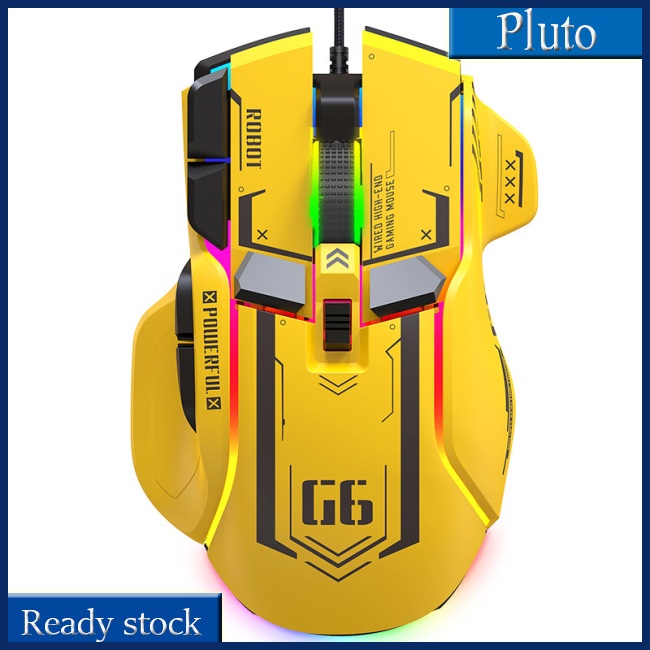 Mới Chuột Quang Chơi Game G6 12800dpi Rgb Nhiều Màu Sắc