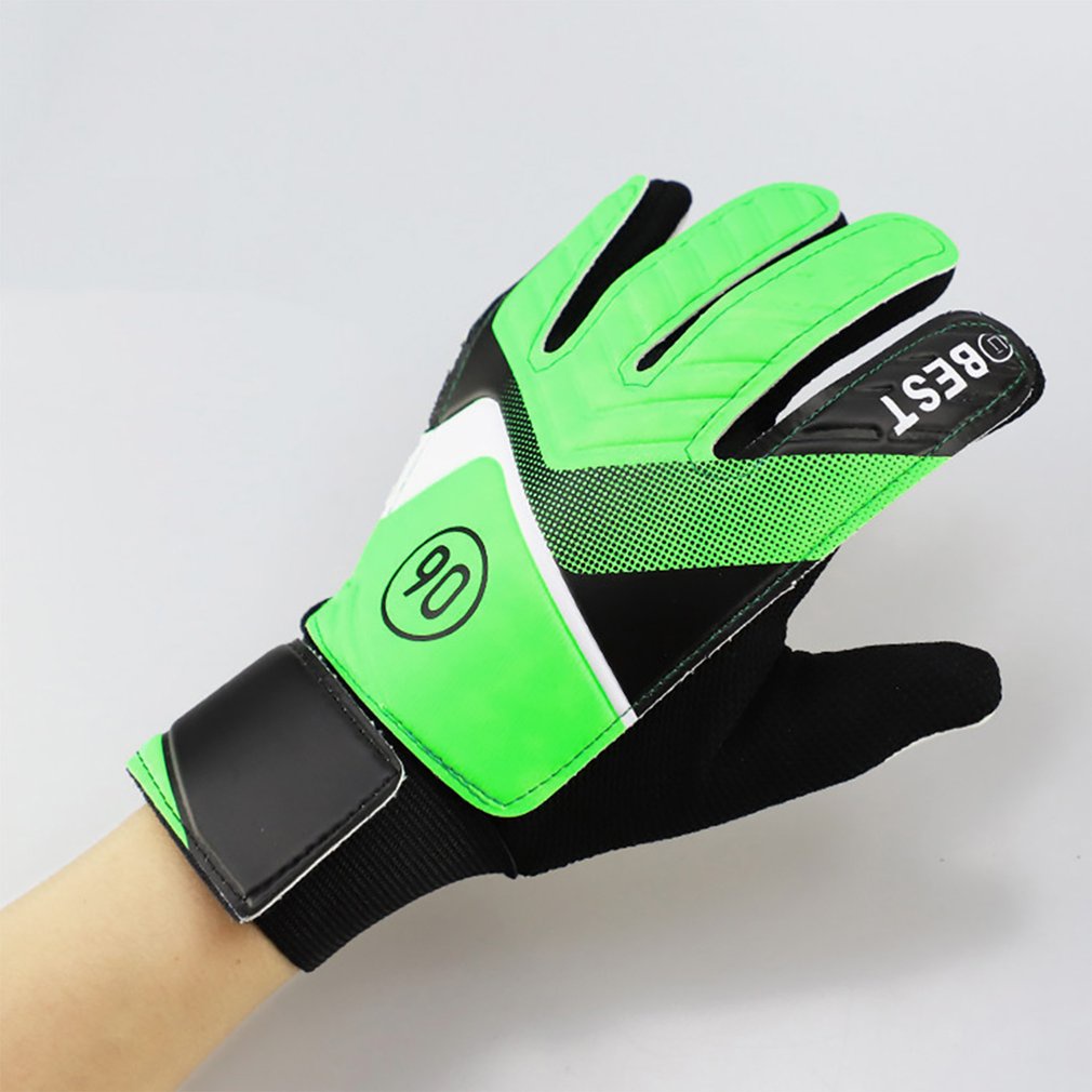 Gloves Football Goalkeeper Super Grip Palms Comfortable Practical Breathable For Boys Kids Children Youth Soccer [Q/10]