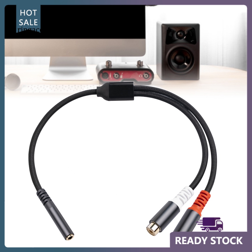 Cáp Chuyển Đổi Âm Thanh 2 Trong 1 Giắc Cắm 3.5mm Sang 2 Kênh RCA Chuyên Dụng