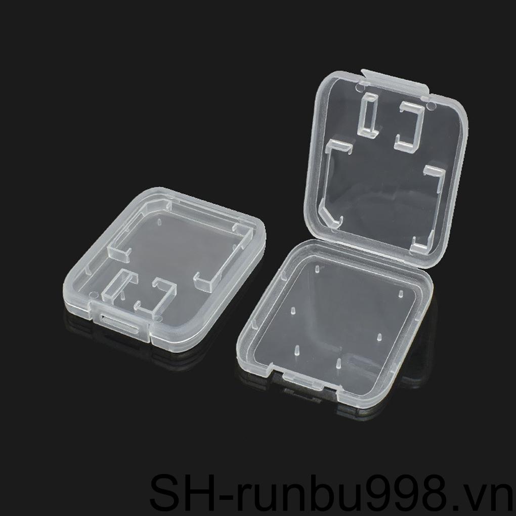 Set 10 Hộp Đựng Thẻ Nhớ / Điện Thoại Trong Suốt Có Nắp Đậy