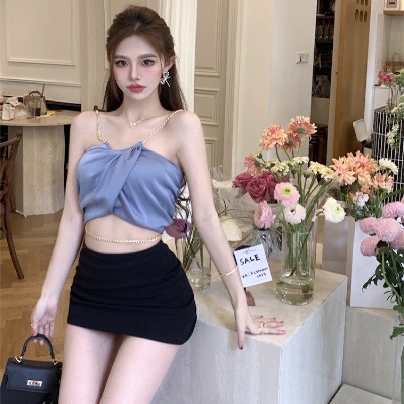 Áo Hai Dây Thiết Kế Quyến Rũ Thời Trang Mùa Hè Cho Nữ