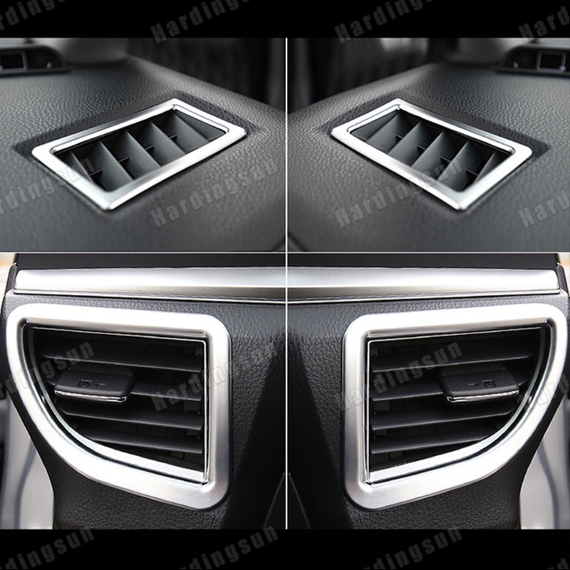 Bộ 4 Khung Viền Đèn Điều Hòa Xe Hơi Toyota Corolla Altis 2014 2015 2016 ABS