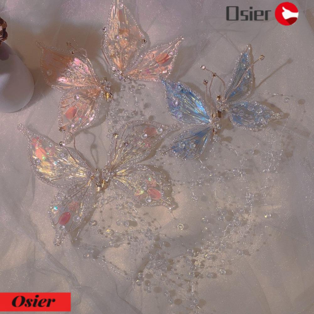 Kẹp Tóc Càng Cua Bên Tai Cỡ Lớn Nhiều Màu Sắc Trong Suốt 1 Cái